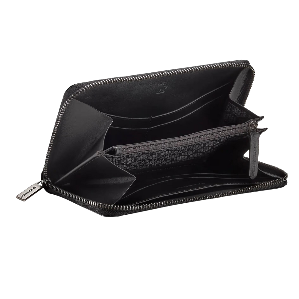 Porsche Essential Cowhide Leather Black Womens Wallet