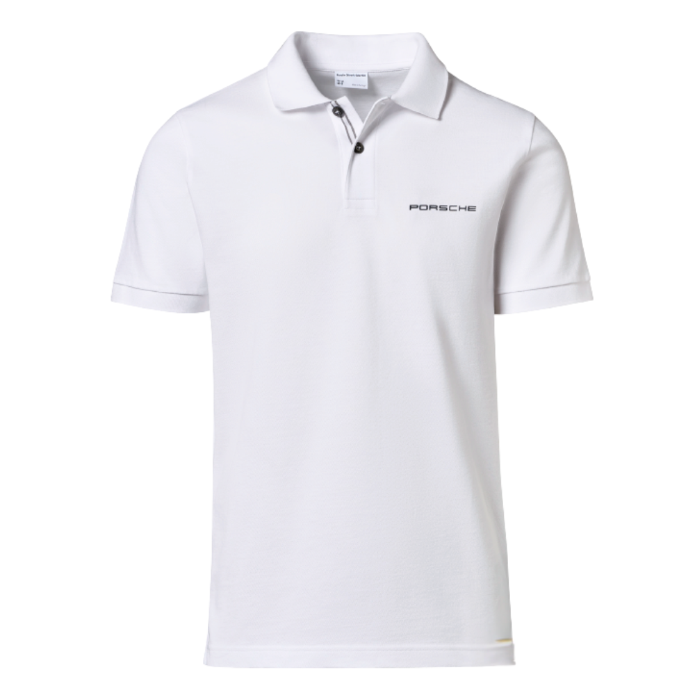 Porsche Essential Mens White Polo Shirt