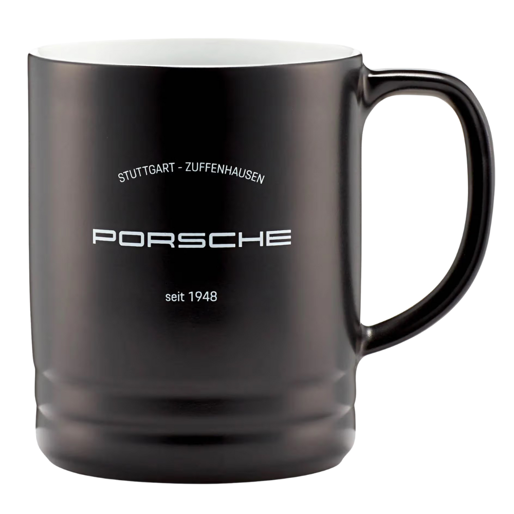 Porsche Essential Style Porcelain Black Cup - Large