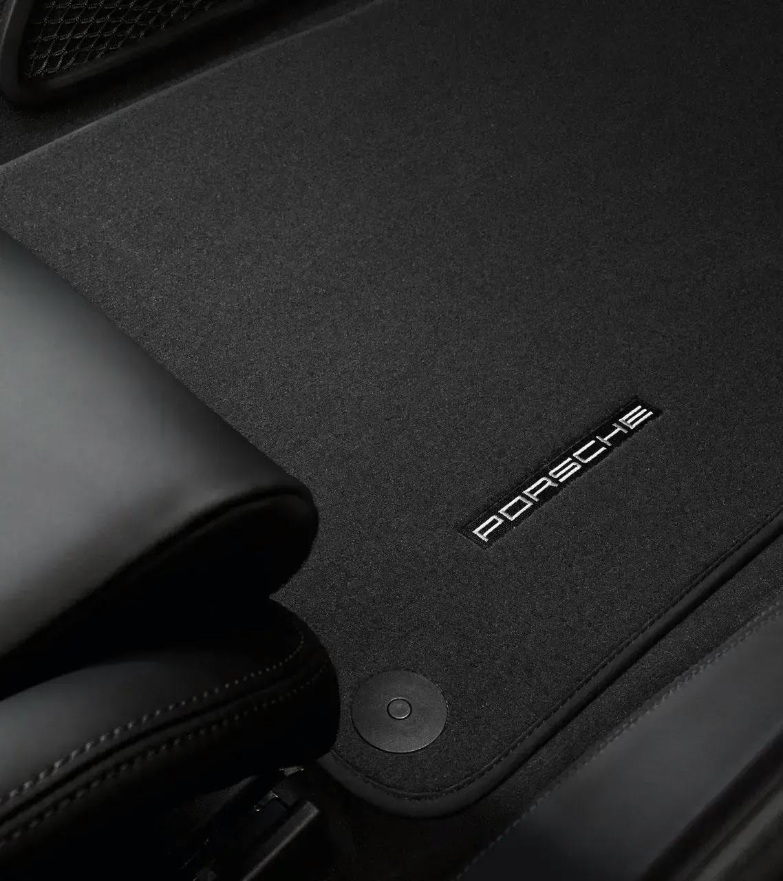 Porsche Floor Mats Black - 2 Piece Set - 98704480108A43 - 997 05-12 - 987 04-12 98704480108A43