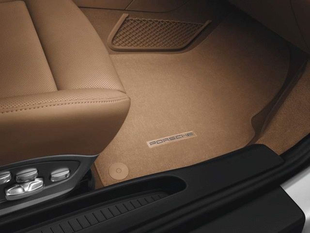 Porsche Floor Mats - Luxor Beige - 98155161310T75 - 981 - 982 13-23 - 991 12-18 98155161310T75