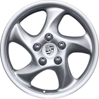 Porsche Front Silver Metallic Alloy Wheel 8JX18 ET52 - 911 94-05 993-362-136-01