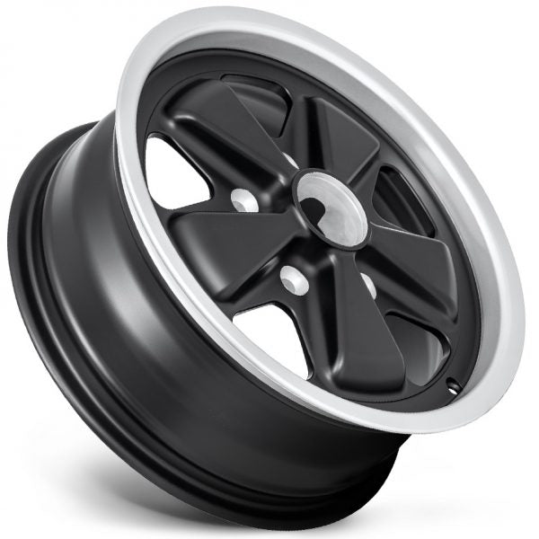 Porsche Fuchs Classic Wheel Black 15x6 - 911/912E/930 FE150601303671BCLASSIC