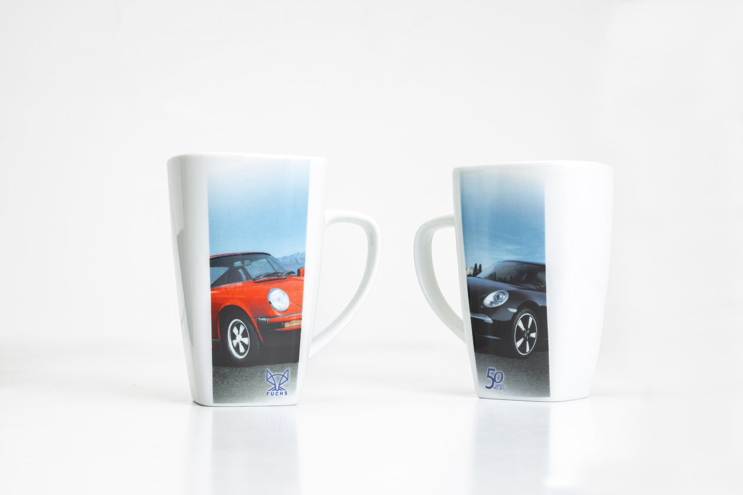 Porsche Fuchs Set Of 2 Coffee Tea Mugs 115588