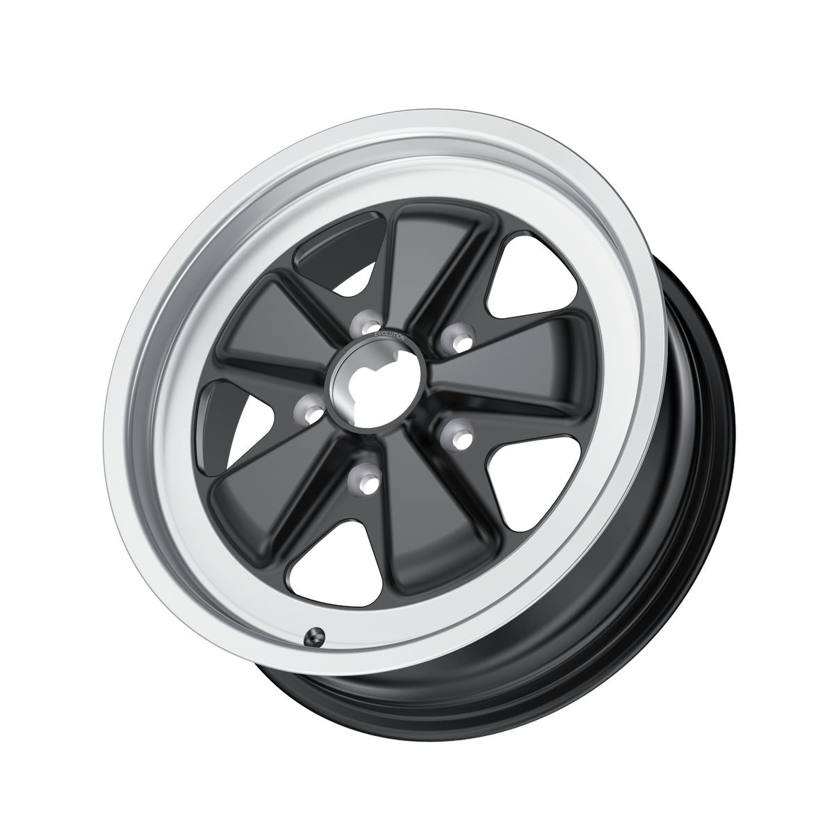 Porsche Fuchs Wheel Black 16x6 - 911/912E/930 FE160601303671B