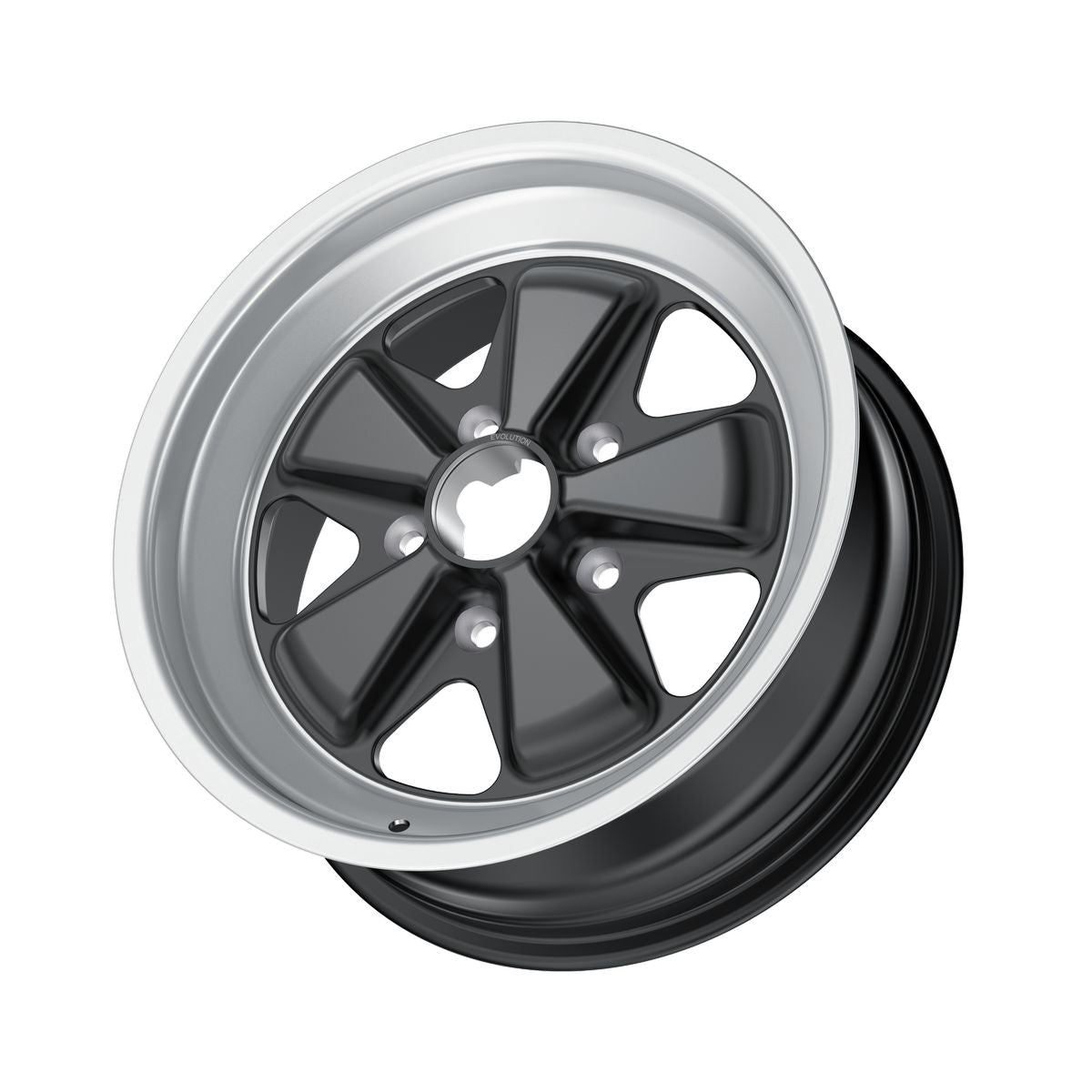Porsche Fuchs Wheel Black 16x7 - 911/912E/930 FE160701302371B