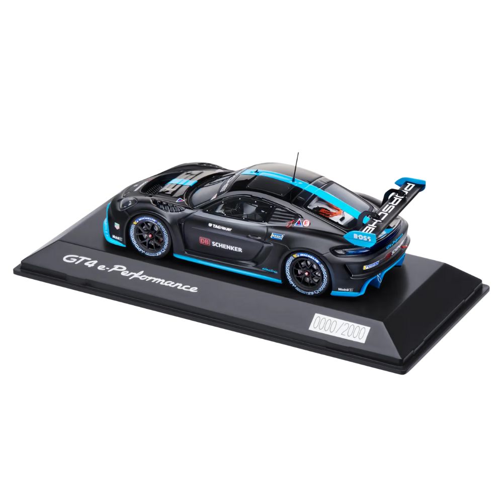 Porsche GT4 E-Performance Resin Collectors Model Car - Scale 1:43
