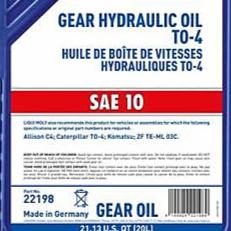 Porsche Gear Hydraulic Oil SAE 10W 20L 22198