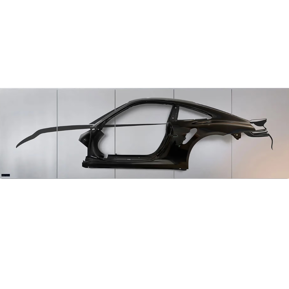 Porsche Genuine Porsche 911 Skulptur - Black w/white background - WAP0501150N019 WAP0501150N019