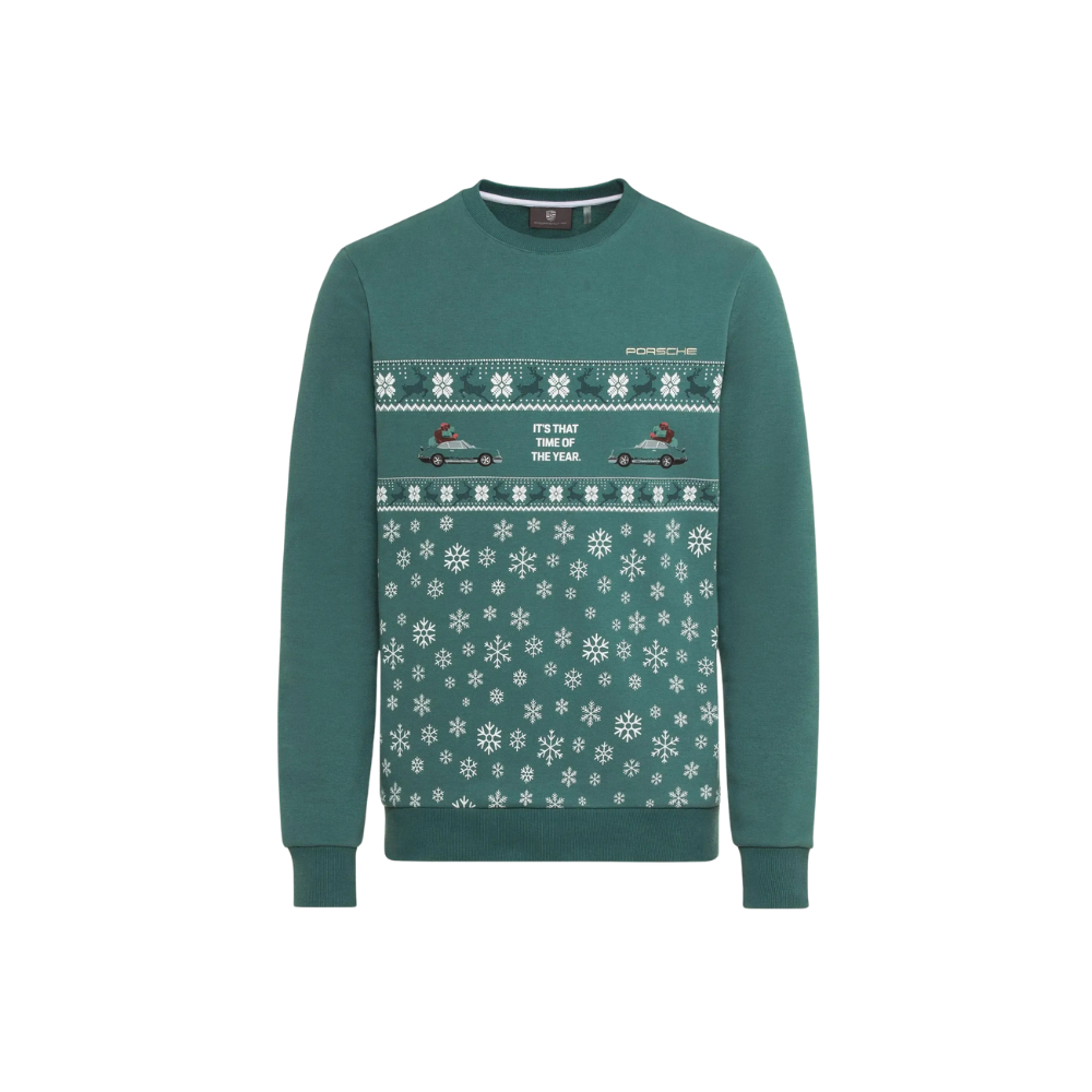 Porsche Genuine Porsche Christmans Sweatshirt Green - WAP151XXL0PCHG WAP151XXL0PCHG