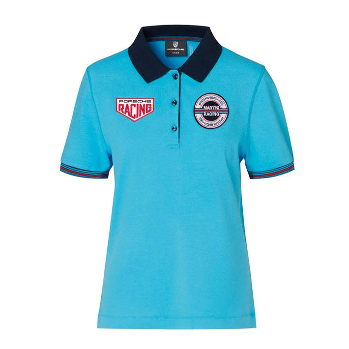 Porsche Genuine Porsche Martini Racing Collection Polo Shirt Light Blue WAP557XXL0M0MR