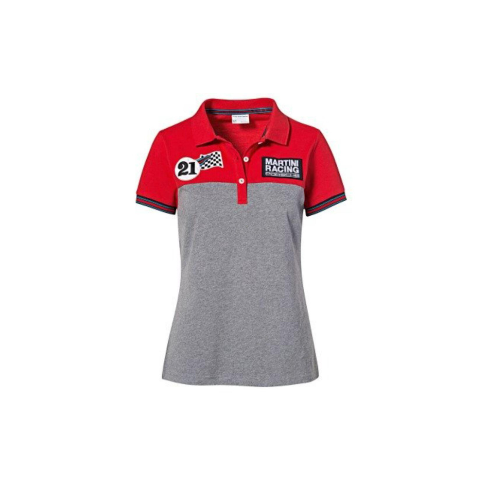 Porsche Genuine Porsche Martini Racing Polo Shirt Red Grey - WAP921XXL0J WAP921XXL0J