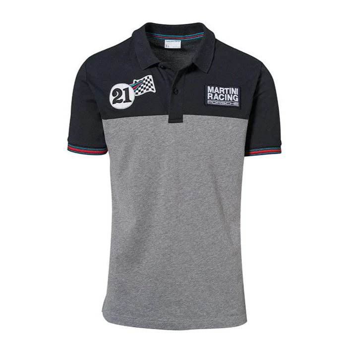 Porsche Genuine Porsche Martini Racing Polo Shirt Dark Blue Grey - WAP92200S0J WAP92200S0J