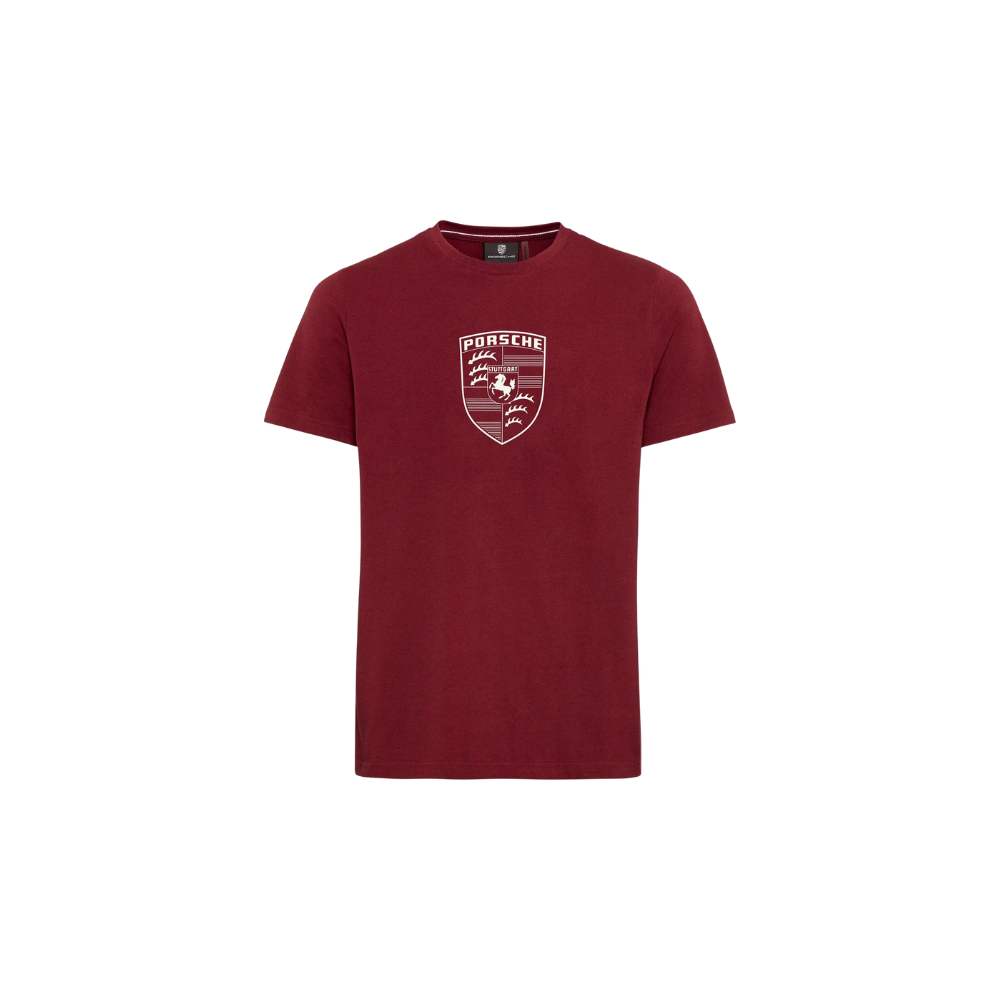 Porsche Genuine Porsche Porsche Crest T-shirt Red - WAP67100S0PESS WAP67100S0PESS