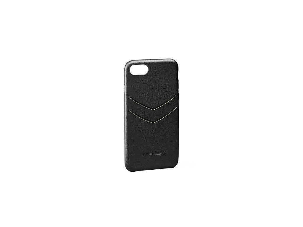 Porsche Genuine Porsche iPhone 8 Plus Snap-On Case Black Leather - WAP0300230K WAP0300230K