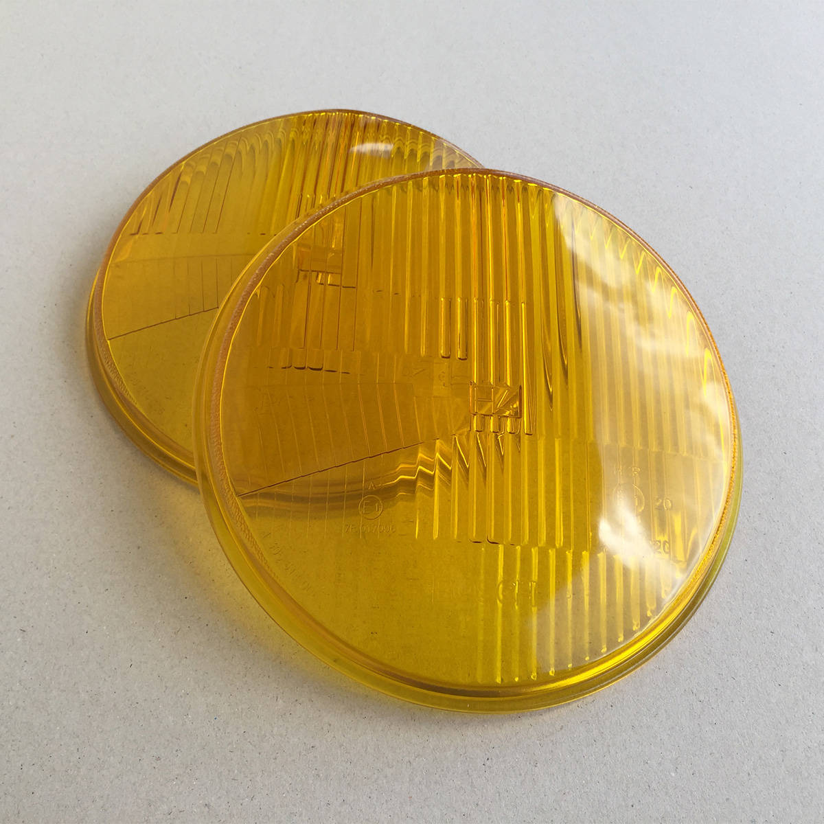 Porsche H4 Headlights Glass Lens Yellow - 911/930/912/912E 65-94 LNS-1-305-614-005-1