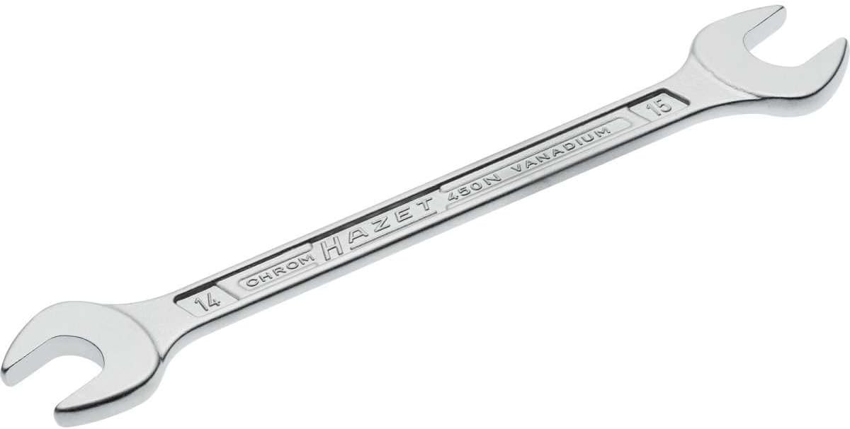 Porsche Hazet 450N-14x15 Double Open-End Wrench 14 x 15mm HZ450N-14X15
