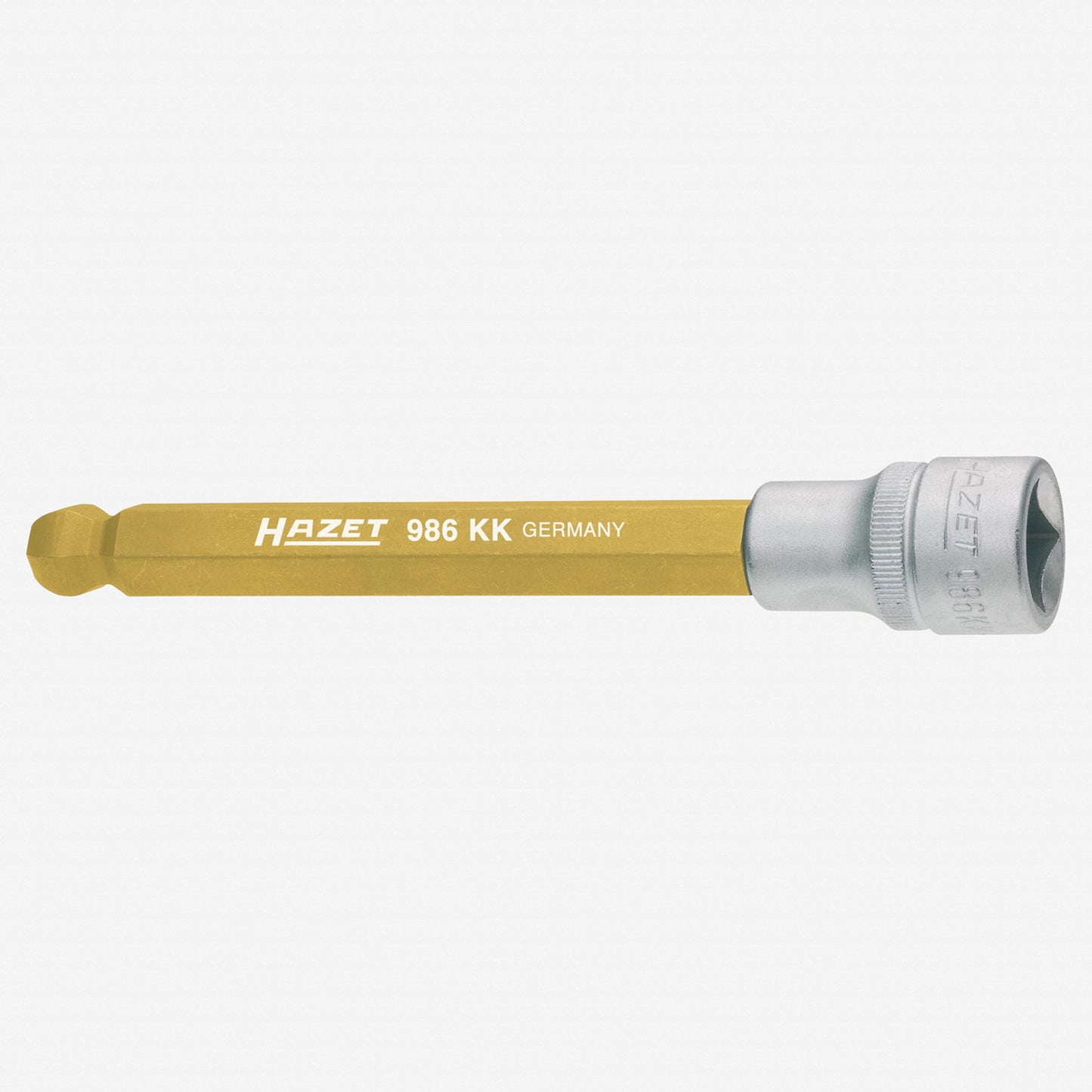 Porsche Hazet 986KK-6 6mm Ball End Hex Titanium-Nitride Socket 1/2 in - Long HZ986KK-6