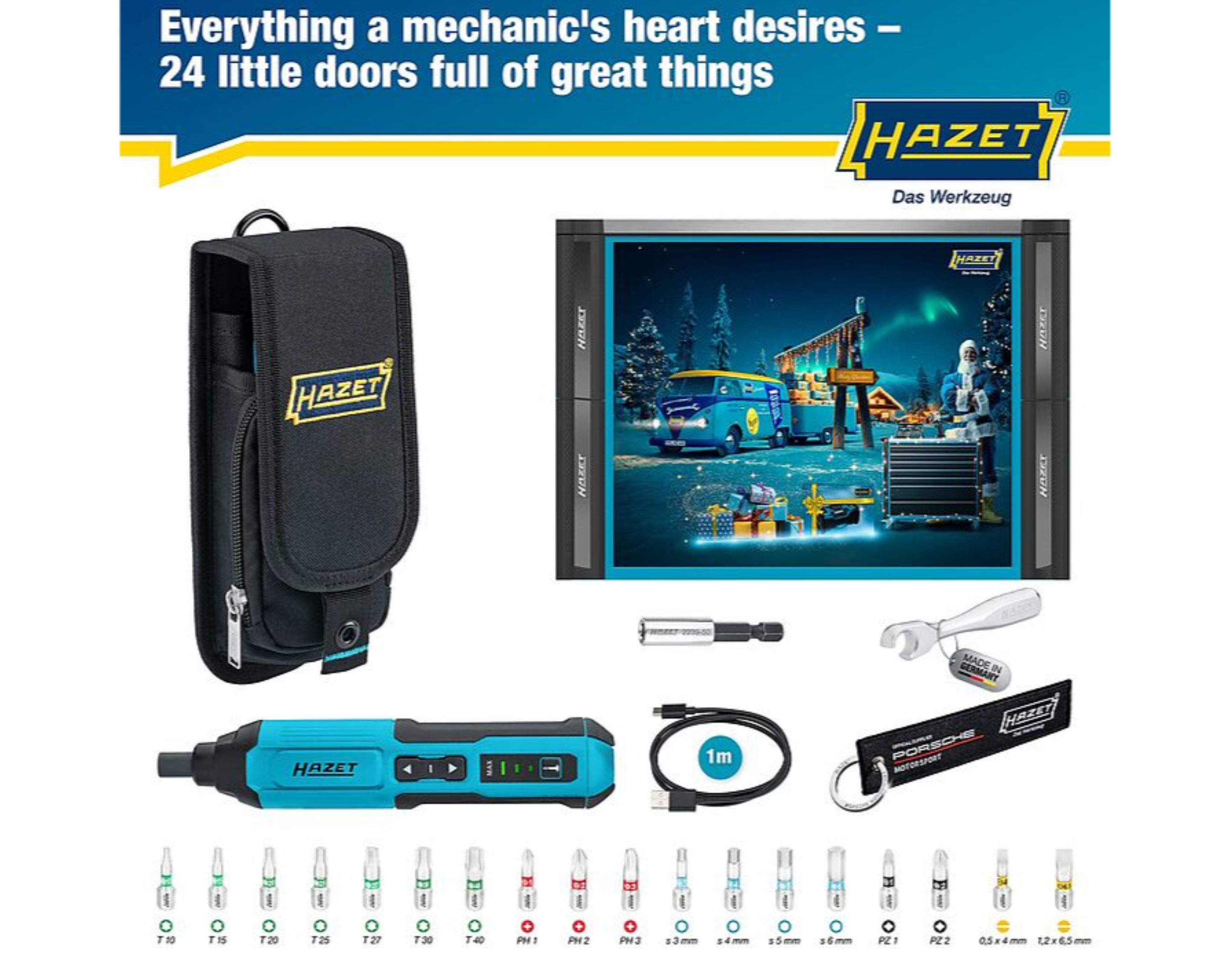 Porsche Hazet Advent Calendar - 2025 HZSANTATOOLS2025 | Sierra