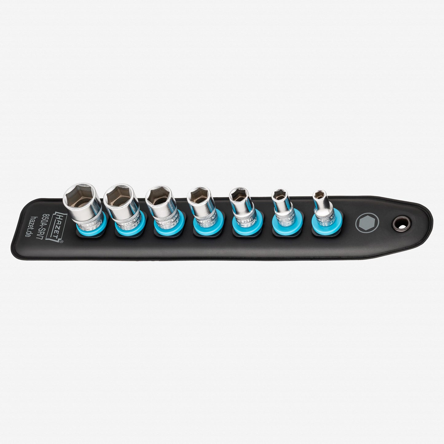 Porsche Hazet HZ850A-SR/7 SmartRail 1/4 in SAE Socket Set - 7 Pieces HZ850A-SR/7