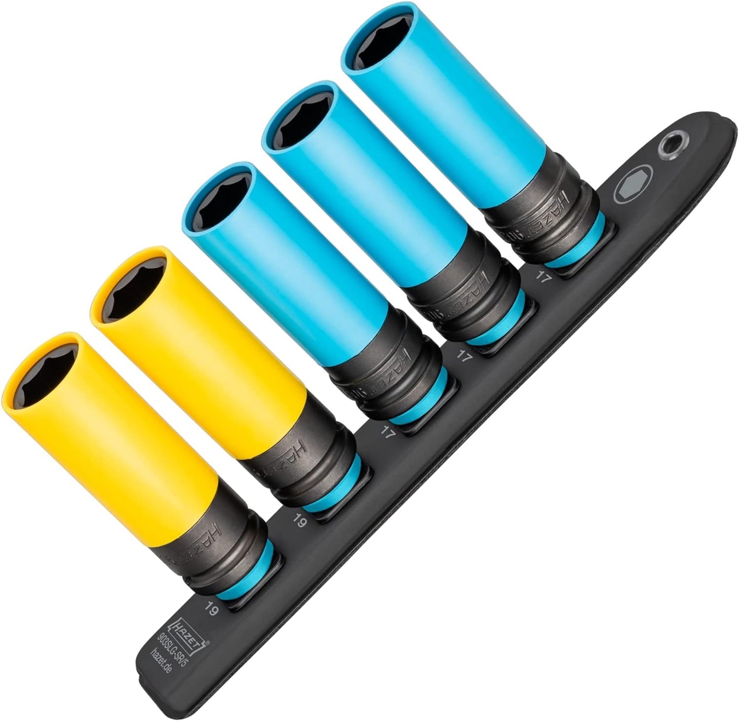 Porsche Hazet HZ903SLG-SR/5 SmartRail 1/2 in Impact Metric Socket Set - 5 Pieces HZ903SLG-SR/5