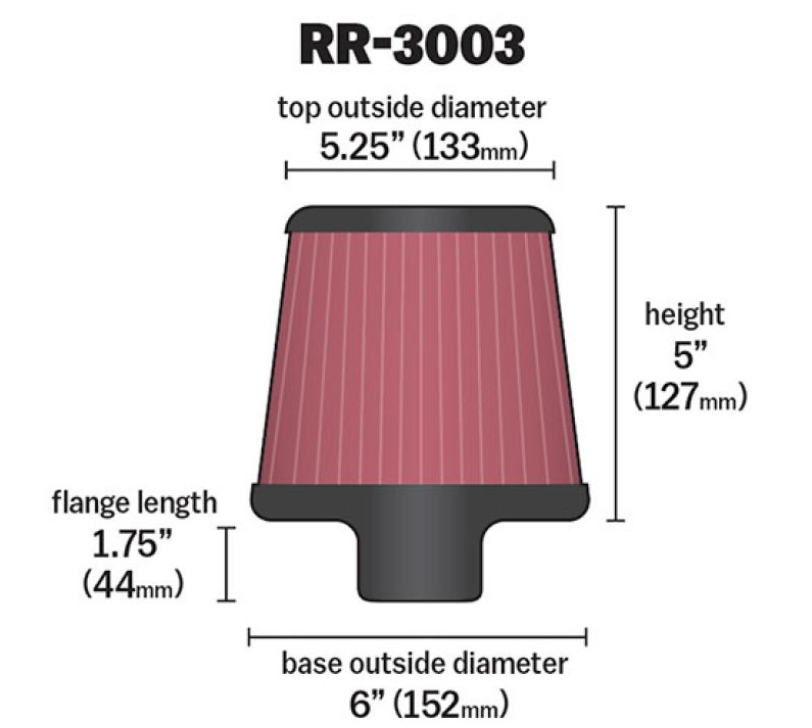 Porsche High-Flow Clamp-On Air Filter