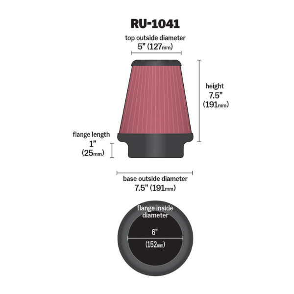 Porsche High-Flow Clamp-On Air Filter
