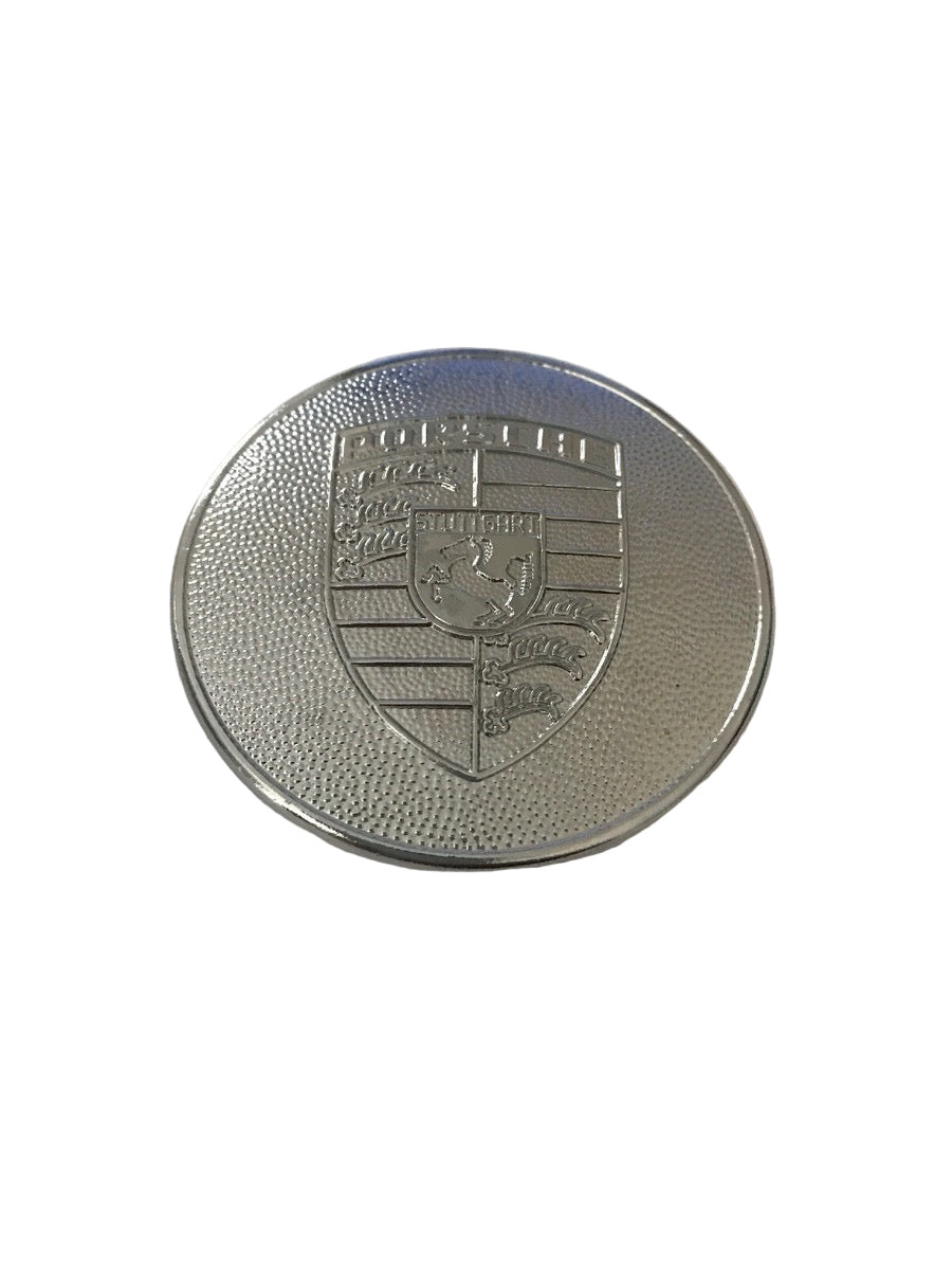 Porsche Hubcap Crest - Satin Silver - 911/912 65-68 901-559-801-01