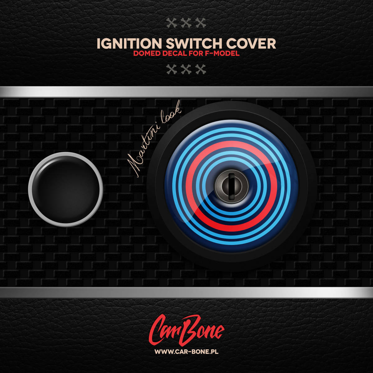 Porsche Ignition Switch Cover Decal - 911 65-73 CB-IGN-FMOD-1