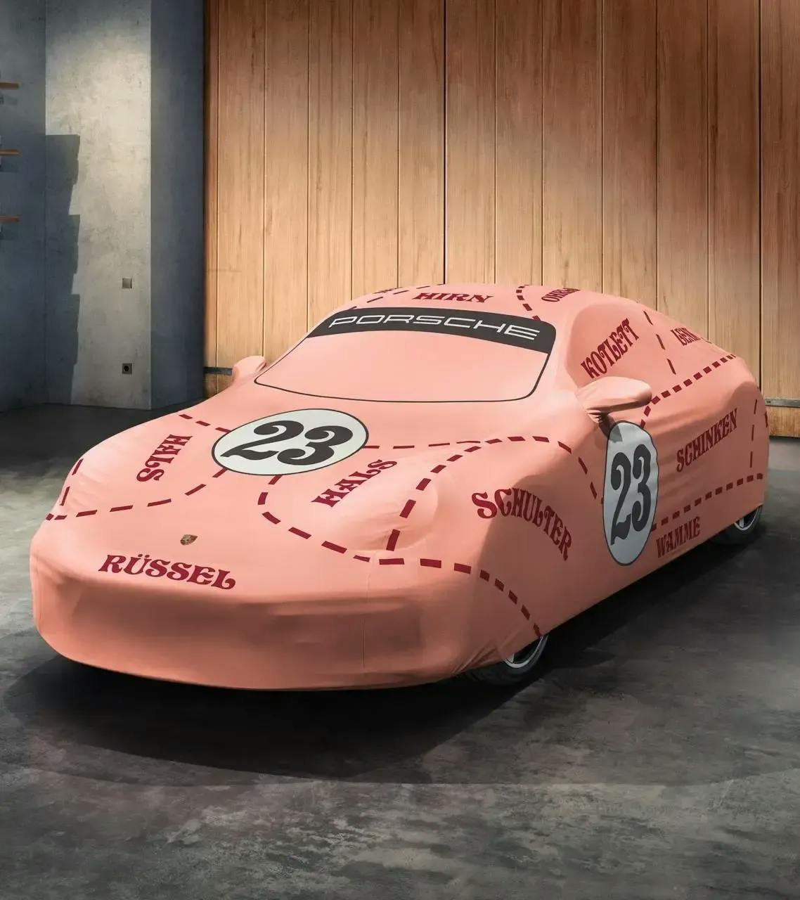 Porsche Indoor Car Cover Pink Pig Design - 99204401215 - 992 | 2018-2023 99204401215