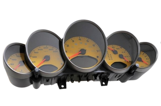 Porsche Instrument Cluster Speed Yellow - 911 05-08