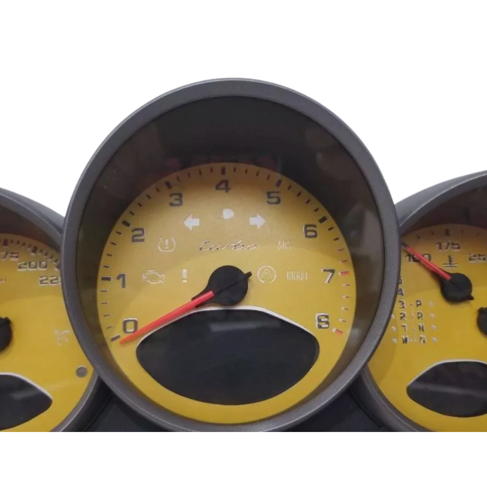 Porsche Instrument Cluster Speed Yellow - 911 07-09