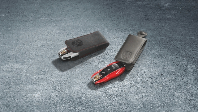 Porsche Key Pouch In Alcantara - Lava Orange - 911 65-89 00004400111M2A