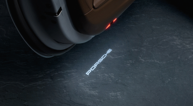 Porsche LED Door Projector Porsche Logo - 911/Cayenne/Macan 11-23 - 9Y0044910A 9Y0044910A