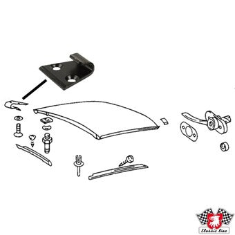 Porsche Latch For Targa Hard Top - 911 Targa 66-89 - 964 Targa 88-93 964-565-265-01