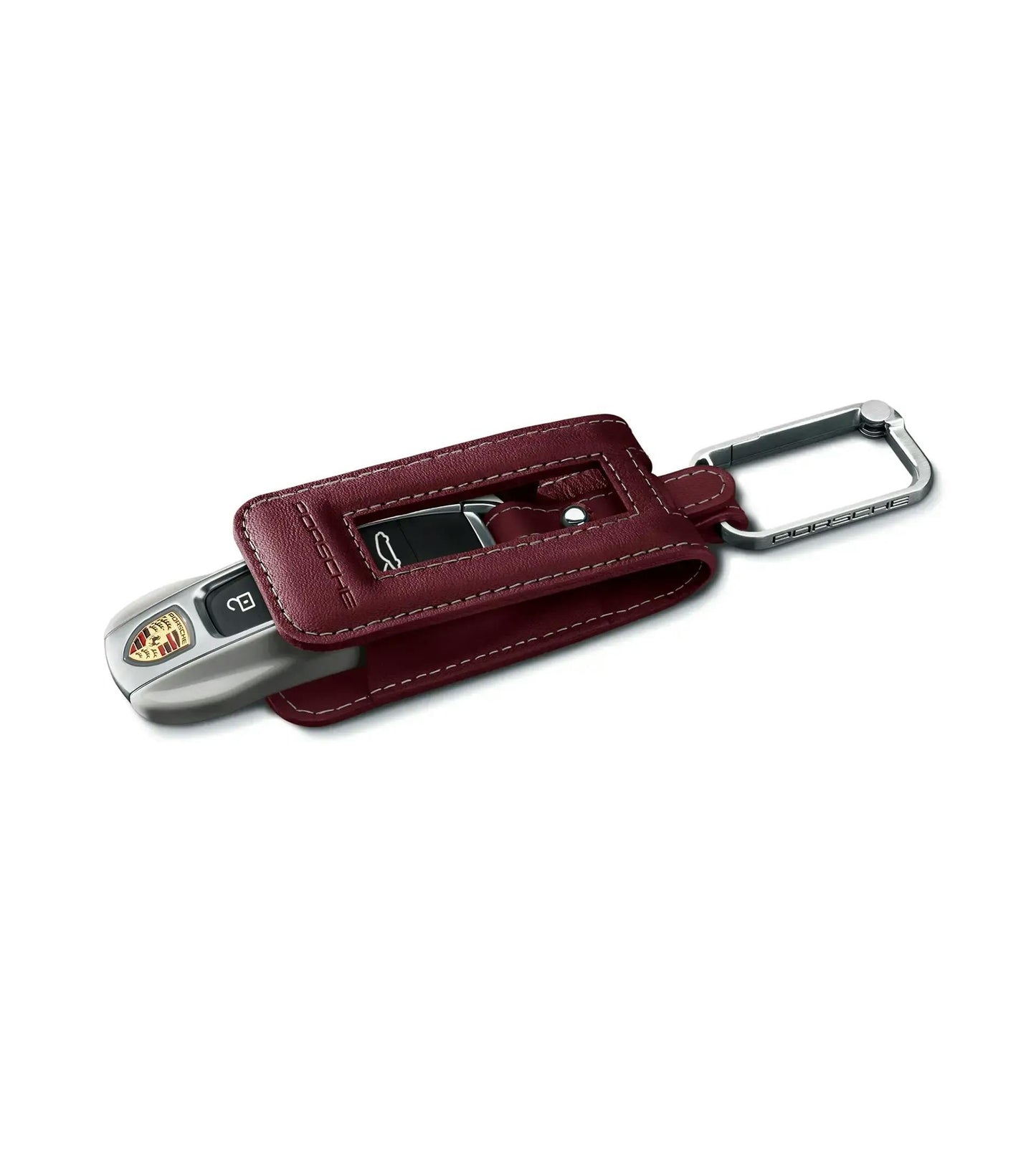 Porsche Leather Key Pouch Bordeaux Red - 971044003OG6 - 911 - Cayenne - Panamera - Taycan 971044003OG6