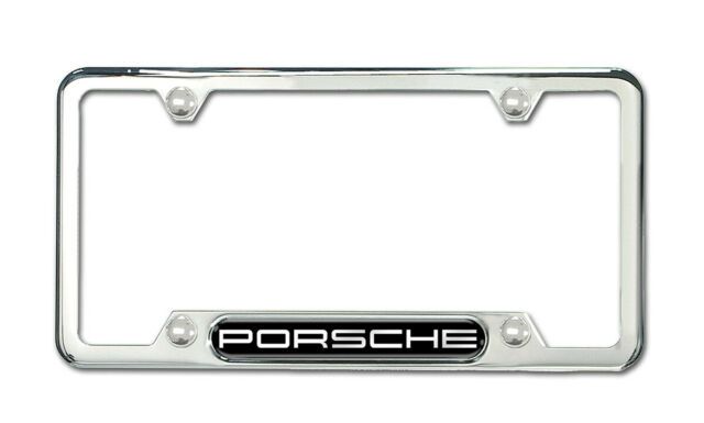 Porsche License Plate Frame - Sliver - Stainless Steel PNA70200900