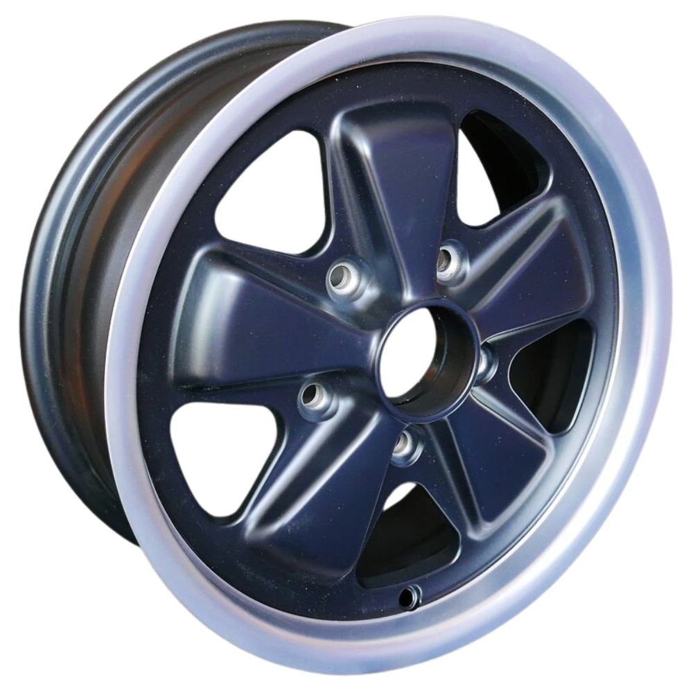 Porsche Maxilite Fuchs Black Wheel 6x15 - 911/914-6/944/924 65-89 MX160015N-
