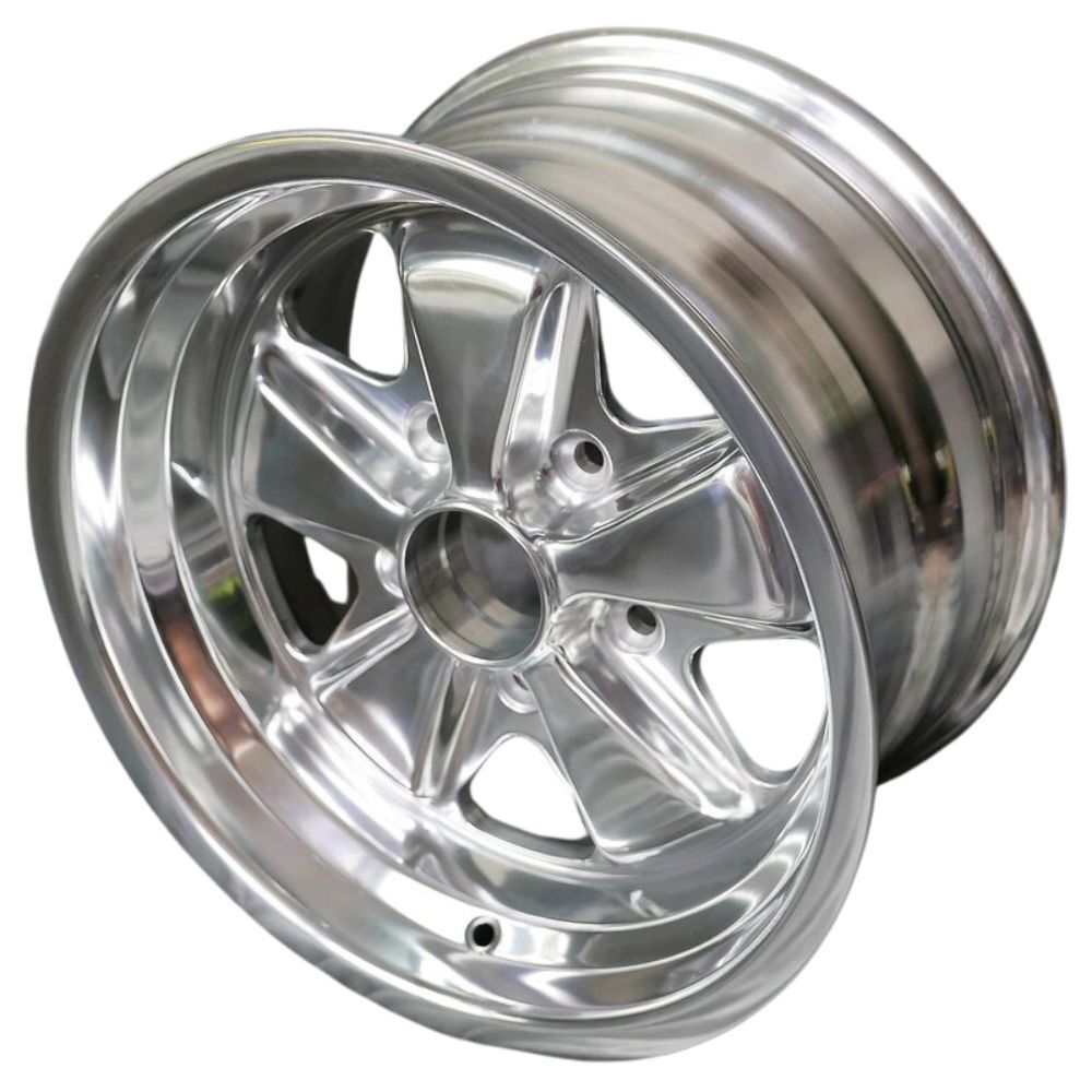 Porsche Maxilite Fuchs Polished Wheel 8x15 - 911/944 65-89 MX180015Rpo