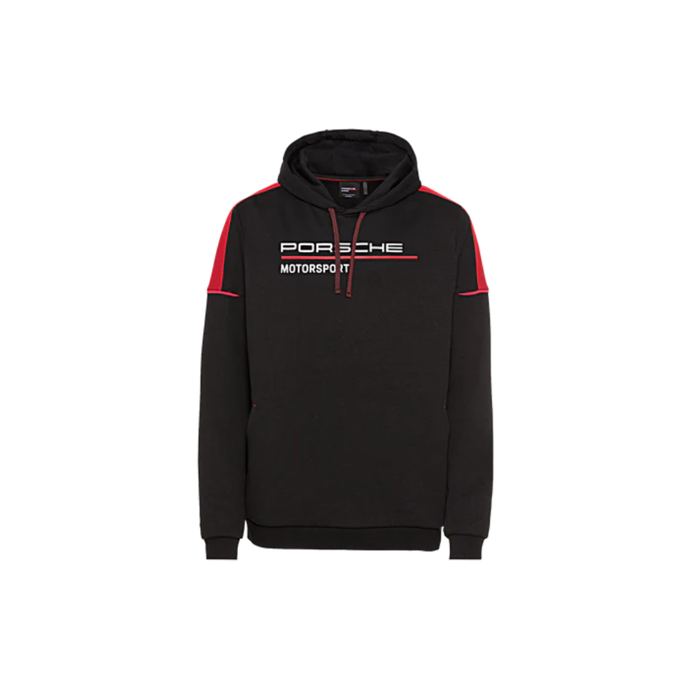 Porsche Men's Motorsport Collection Fanwear Hoodie Black/Red Medium WAP12400M0NFMS