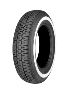 Porsche Michelin 165/82R15 86S TL XZX Flanc Blanc Classic Tire 68695