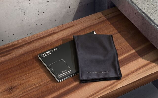 Porsche Microfiber Cleaning Cloth - Black 00004400196