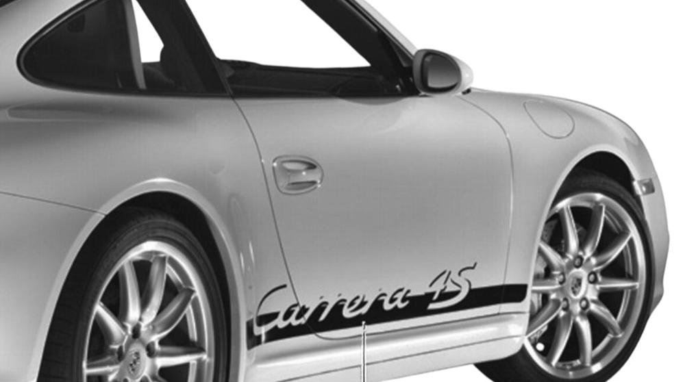 Porsche Model Designation On Doors Carrera Silver - 99704480251V04 99704480251V04