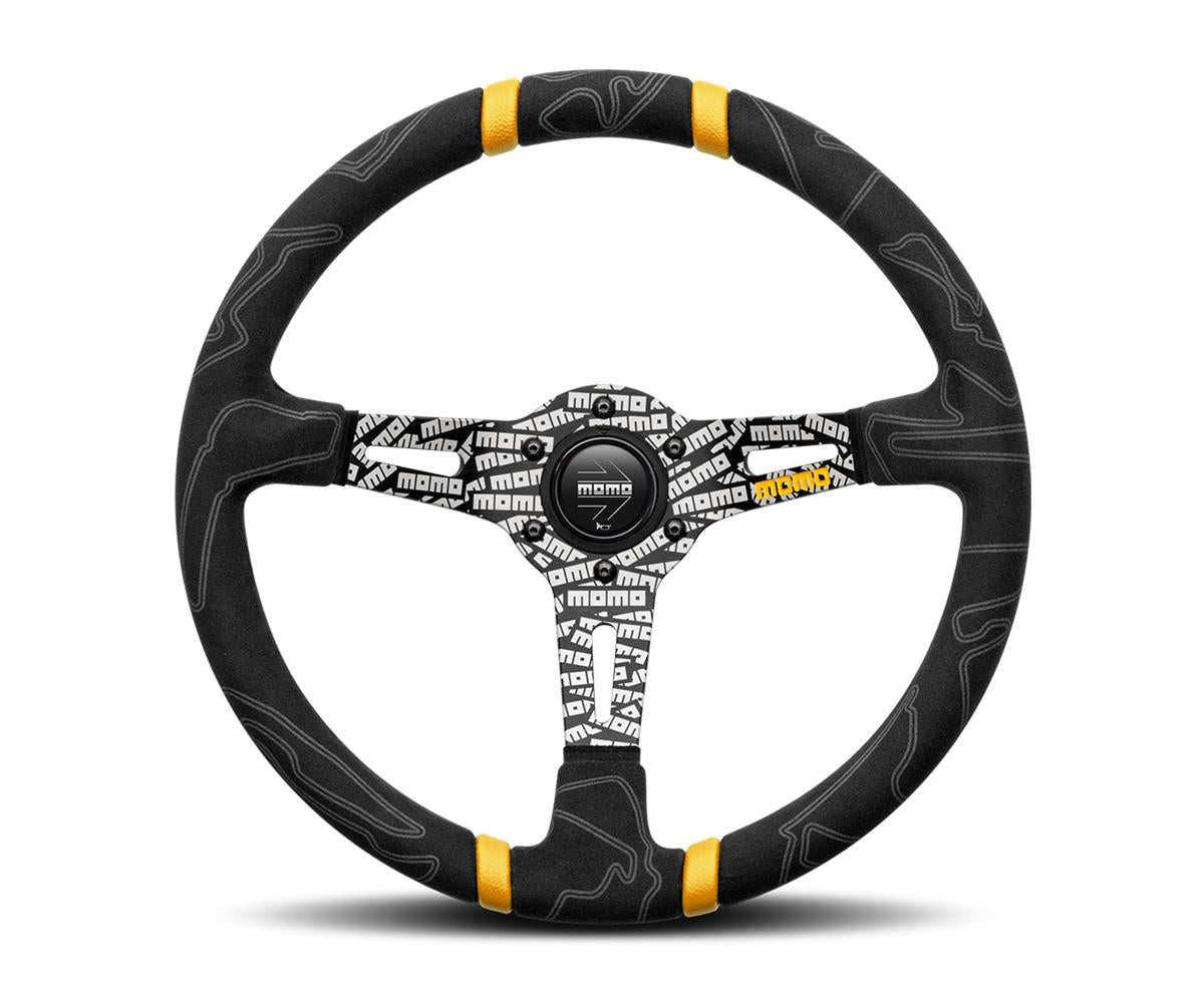 Porsche Momo Motorsport Ultra Black Steering Wheel - 350 mm ULT35BK0BK