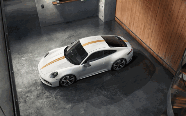 Porsche Motor Sports Decorative Sticker Set - Gold - 9920448204224K - 992 18-23 9920448204224K