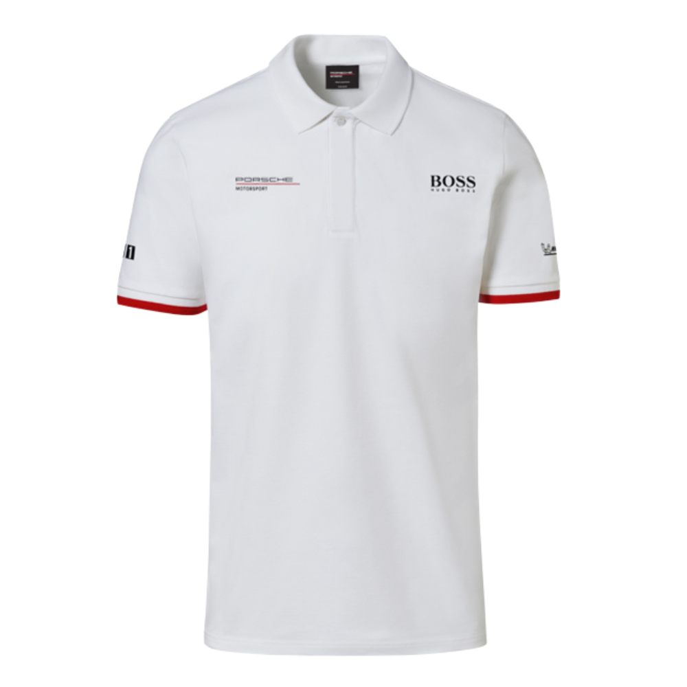 Porsche Motorsport Mens White Polo Shirt