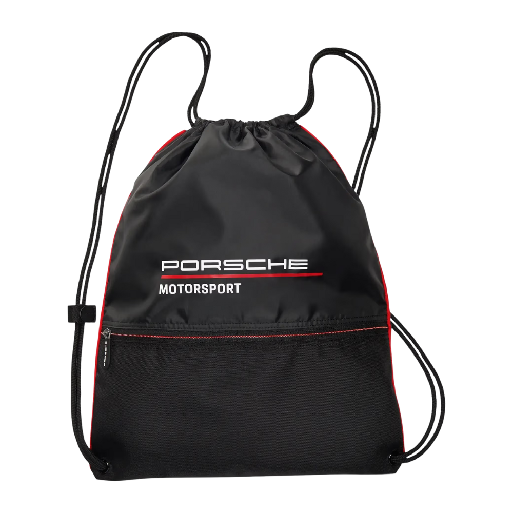 Porsche Motorsport Signet Polyester Black Lightweight Pull Bag