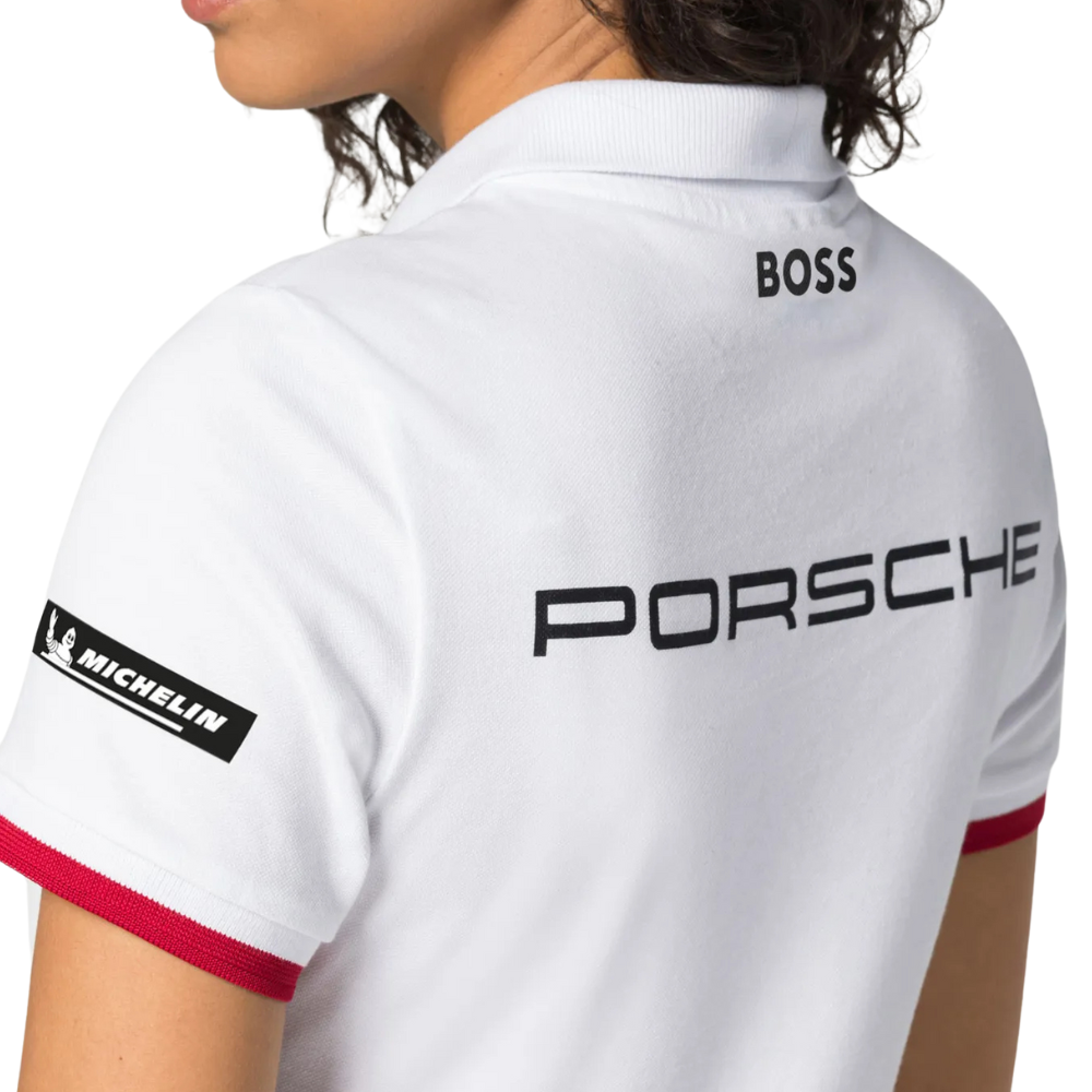 Porsche Motorsport Womens White Polo Shirt