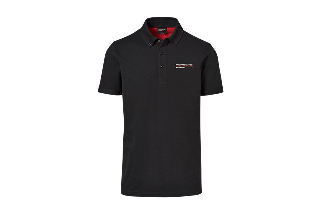 Porsche Motorsports Collection Mens Black Polo Shirt - Small