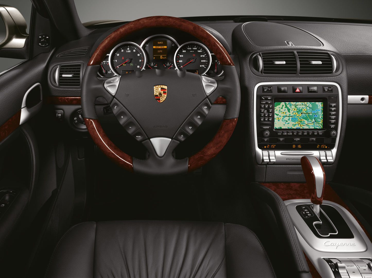 Porsche Multifunction Steering Wheel Stone Grey - Cayenne 03-10 955-347-804-41-PBB